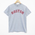 S★古着 半袖 ビンテージ Tシャツ メンズ 00年代 00s MLB ボストンレッドソックス クルーネック グレー 霜降り メジャーリーグ ベースボール 野球 25oct01 中古