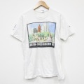 L★古着 フルーツオブザルーム 半袖 ビンテージ Tシャツ メンズ 90年代 90s マラソン コットン クルーネック USA製 白 26mar16
