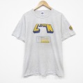 L★古着 ラッセル 半袖 ビンテージ Tシャツ メンズ 80年代 80s LEYDEN クルーネック USA製 薄グレー 霜降り【spe】 26mar16