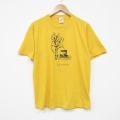 L★古着 ジャージーズ 半袖 ビンテージ Tシャツ メンズ 90年代 90s オクラホマ クルーネック USA製 黄 26mar16