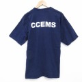 00s 半袖Tシャツ CCEMS ネイビー XL | 古着