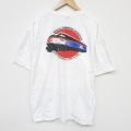 XL★古着 半袖 ビンテージ Tシャツ メンズ 00年代 00s 電車 大きいサイズ コットン クルーネック 白 26mar24