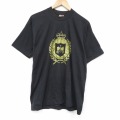 L★古着 フルーツオブザルーム 半袖 ビンテージ Tシャツ メンズ 90年代 90s CALIDAD クルーネック USA製 黒 26mar24