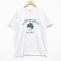 L★古着 半袖 ビンテージ Tシャツ メンズ 00年代 00s クローバー クルーネック 薄グレー 霜降り 26mar30