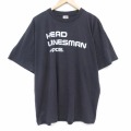XL★古着 フルーツオブザルーム 半袖 ビンテージ Tシャツ メンズ 00年代 00s HEAD 大きいサイズ クルーネック 黒 26mar31