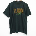 XL★古着 フルーツオブザルーム 半袖 ビンテージ Tシャツ メンズ 90年代 90s フロリダ 刺繍 大きいサイズ クルーネック USA製 濃緑 26apr01
