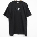 XL★古着 TULTEX 半袖 ビンテージ Tシャツ メンズ 90年代 90s サンフランシスコ 大きいサイズ コットン クルーネック 黒 26apr01