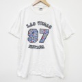 XL★古着 半袖 ビンテージ Tシャツ メンズ 90年代 90s ネバダ コットン クルーネック 白 26apr02