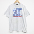 XL★古着 フルーツオブザルーム 半袖 ビンテージ Tシャツ メンズ 90年代 90s AF 大きいサイズ クルーネック USA製 薄グレー 霜降り 26apr02