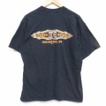 XL★古着 半袖 ビンテージ Tシャツ メンズ 90年代 90s PROUD コットン クルーネック USA製 黒 26apr02