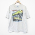 XL★古着 ヘインズ 半袖 ビンテージ Tシャツ メンズ 00年代 00s ユニオンパシフィック鉄道 大きいサイズ コットン クルーネック 薄グレー 霜降り 26apr04