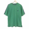 XL★古着 エアロポステール 半袖 ビンテージ Tシャツ メンズ 00年代 00s ワンポイントロゴ 鹿の子 コットン クルーネック 緑 26apr04