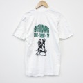 L★古着 ヘインズ 半袖 ビンテージ Tシャツ メンズ 90年代 90s アメフト コットン クルーネック 白 26apr04