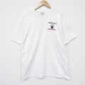 XL★古着 ヘインズ 半袖 ビンテージ Tシャツ メンズ 90年代 90s ボウリング 大きいサイズ コットン クルーネック USA製 白 26apr04