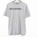 L★古着 ナイキ NIKE 半袖 ビンテージ Tシャツ メンズ 00年代 00s プレイマーカー クルーネック 薄グレー 霜降り 26apr03