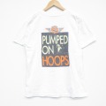 L★古着 リーボック 半袖 ビンテージ Tシャツ メンズ 90年代 90s HOOPS コットン クルーネック USA製 白 26apr02