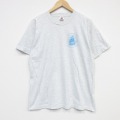 L★古着 フルーツオブザルーム 半袖 ビンテージ Tシャツ メンズ 90年代 90s 船 クルーネック USA製 薄グレー 霜降り 26apr02