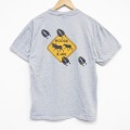 L★古着 半袖 ビンテージ Tシャツ メンズ 90年代 90s シカ コットン クルーネック カナダ製 グレー 霜降り 26apr02