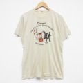 L★古着 半袖 ビンテージ Tシャツ メンズ 80年代 80s コンバース ランナー クルーネック ベージュ 26apr02