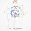 M★古着 フルーツオブザルーム 半袖 ビンテージ Tシャツ メンズ 80年代 80s サメ 胸ポケット付き コットン クルーネック USA製 白 26apr02