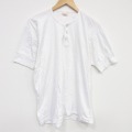 L★古着 半袖 ビンテージ Tシャツ メンズ 80年代 80s 無地 ヘンリーネック 白【spe】 26apr04
