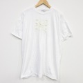 XL★古着 半袖 ビンテージ Tシャツ メンズ 90年代 90s 太陽 刺繍 大きいサイズ クルーネック USA製 白 26apr04