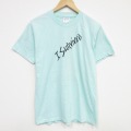 M★古着 ヘインズ 半袖 ビンテージ Tシャツ メンズ 90年代 90s スパイダー クルーネック USA製 薄緑【spe】 26apr04