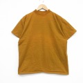 XL★古着 半袖 ビンテージ Tシャツ メンズ 80年代 80s 無地 コットン クルーネック 茶 26apr23