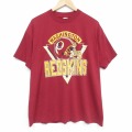 ワシントンレッドスキンズ 80s 半袖Tシャツ NFL バーガンディ XL | 古着