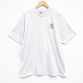 XL★古着 フルーツオブザルーム 半袖 ビンテージ Tシャツ メンズ 00年代 00s リンカーン クルーネック 薄グレー 霜降り 26apr23