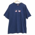 00s 半袖Tシャツ 星条旗 ネイビー XL | 古着