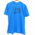 L★古着 ヘインズ 半袖 ビンテージ Tシャツ メンズ 80年代 80s ホース コットン クルーネック USA製 青 26apr27
