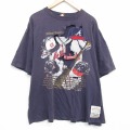 90s 半袖Tシャツ アトランタブレーブス ネイビー XL | 古着