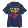 スクリーンスターズ 80s 半袖Tシャツ フロッキープリント ネイビー L | 古着