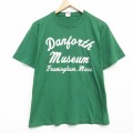 80s 半袖Tシャツ ミュージアム グリーン L | 古着