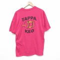 ジャージーズ 90s 半袖Tシャツ TAPPA ピンク XL | 古着