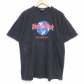 90s 半袖Tシャツ ハードロックカフェ ブラック XL | 古着