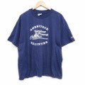 ヘインズ 90s 半袖Tシャツ テレフォン ネイビー XL | 古着
