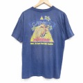 80s 半袖Tシャツ 霜降り ネイビー L | 古着