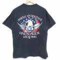 90s 半袖Tシャツ 鳥 ブラック XL | 古着