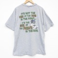 ビッグドッグス 00s 半袖Tシャツ メッセージ グレー XL | 古着