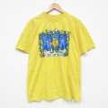 90s 半袖Tシャツ 魚 イエロー L | 古着