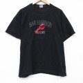 90s 半袖Tシャツ バーハーバー刺繍 ブラック XL | 古着