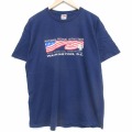 フルーツオブザルーム 00s 半袖Tシャツ ワシントンDC ネイビー メンズXL相当 | 古着