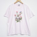 90s 半袖Tシャツ チョウ ピンク XL | 古着