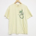 90s 半袖Tシャツ イグアナ イエロー XL | 古着