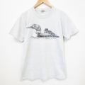 フルーツオブザルーム 90s 半袖Tシャツ 鳥 グレー M | 古着