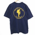 00s 半袖Tシャツ ミリタリーシールズ ネイビー メンズXL相当 | 古着