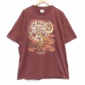 ココペリ 90s 半袖Tシャツ ホピ族 バーガンディ XL | 古着