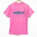 フルーツオブザルーム 90s 半袖Tシャツ 魚 ピンク M | 古着